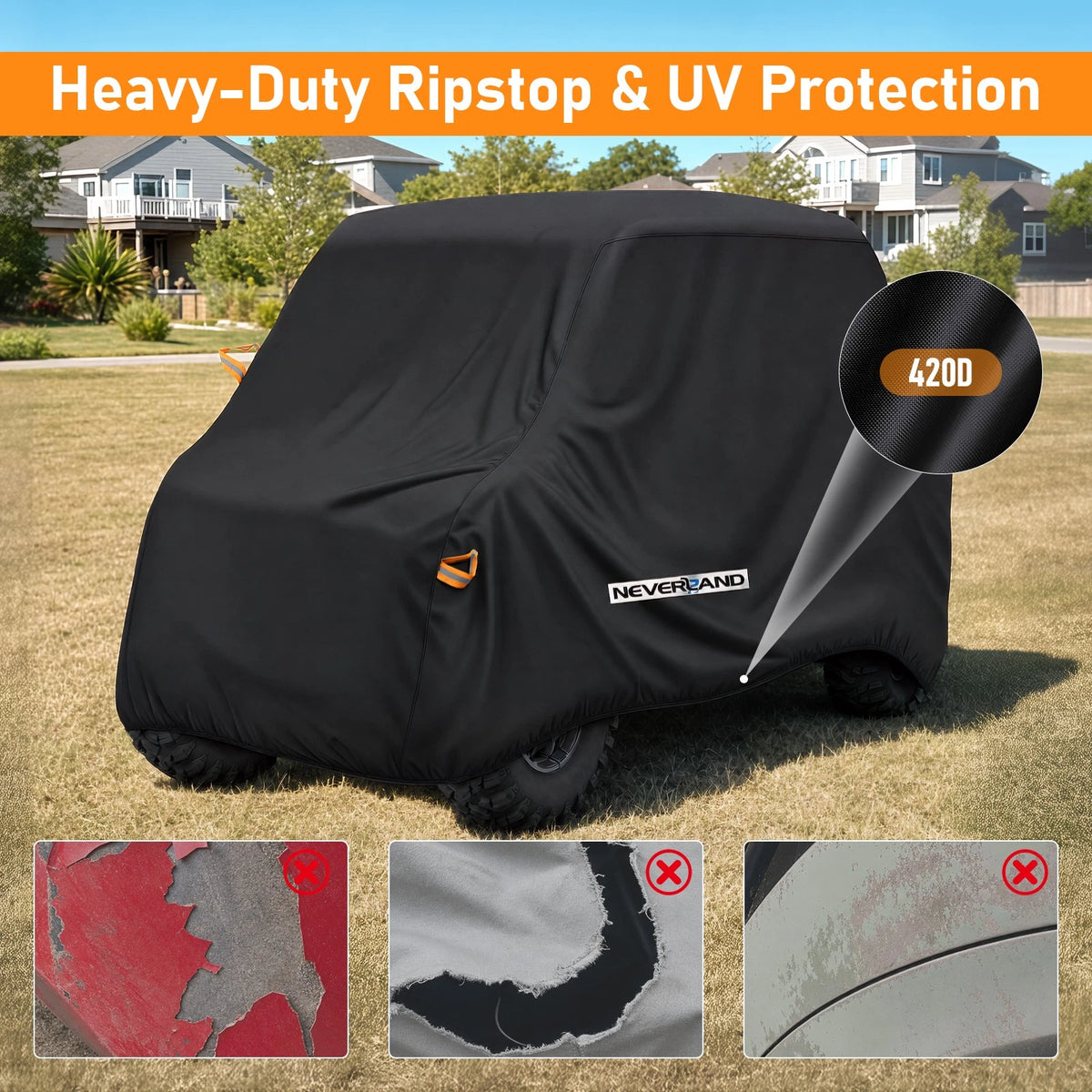 UTV Cover for Can-Am Defender Max HD8 HD10 (NEV A302-05-B)