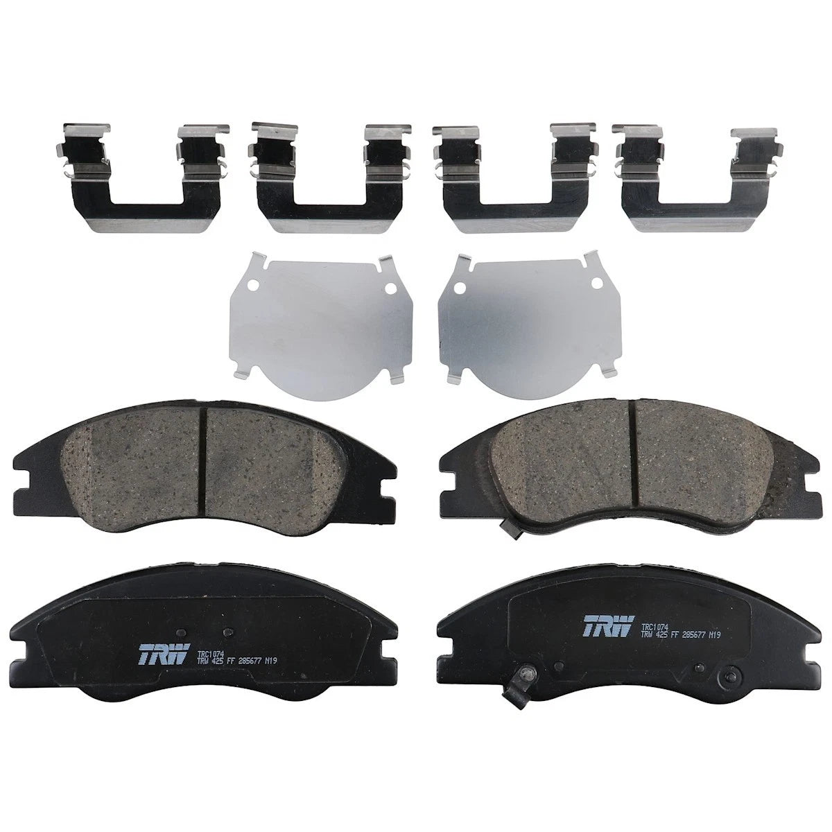 2X TRC1074 Brake Pad Set Front for Kia Spectra5 Spectra (2004–2009)