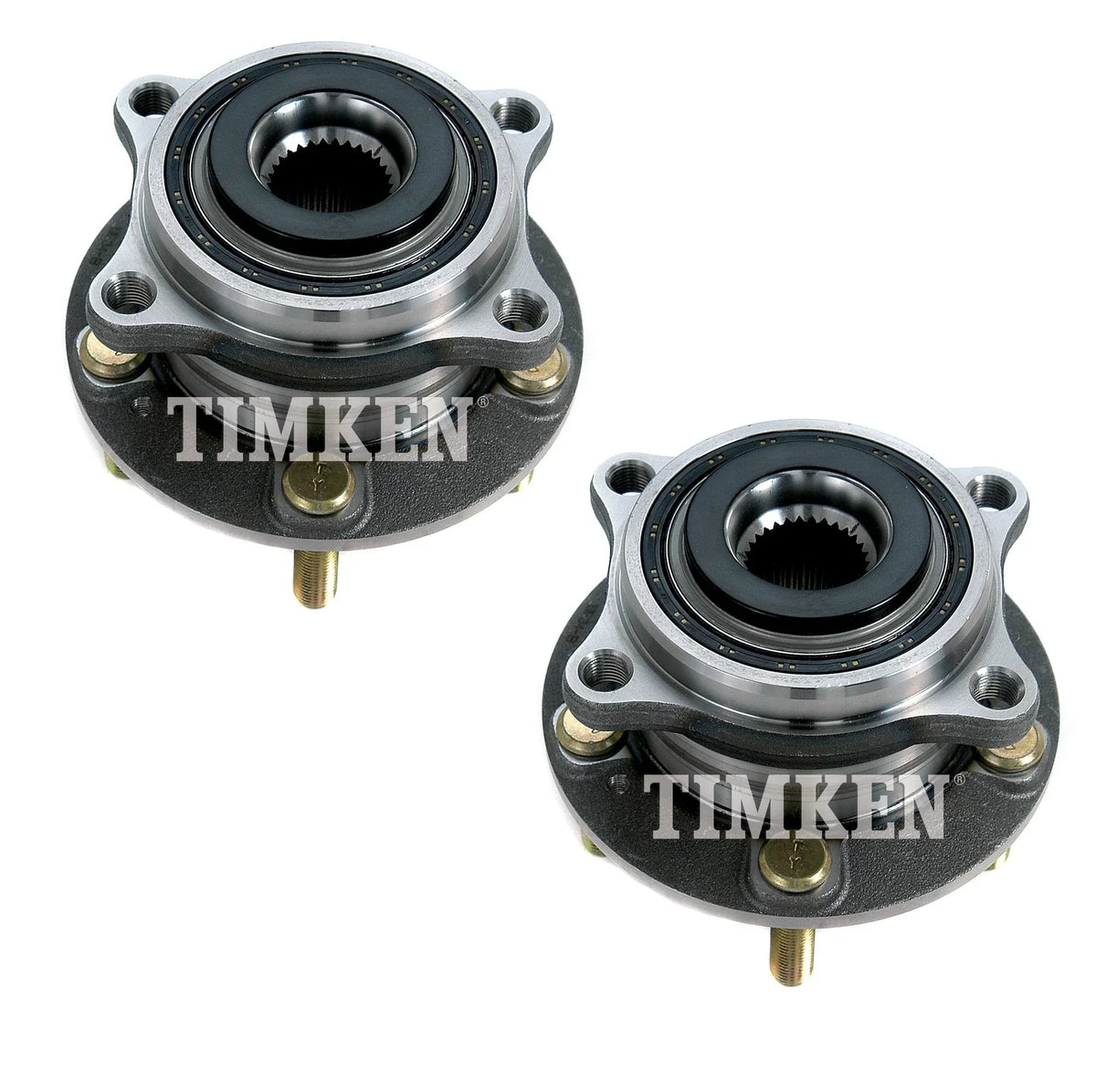 Set of 2 Rear Timken Wheel Bearing and Hub Assemblies for Hyundai Kia AWD