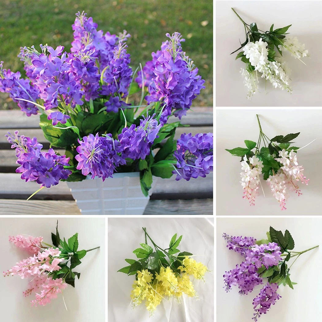 Artificial Hyacinth Silk Flowers Bunch for Wedding Bouquet