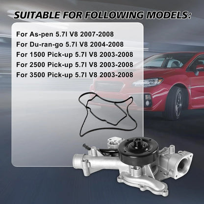 Water Pump AW7168 58-623 for Dodge RAM 1500 Hemi V8 (2003–2008)