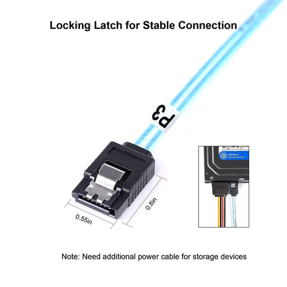 5 Pack SATA-III Cable 0.5M 6Gbps for Various Devices