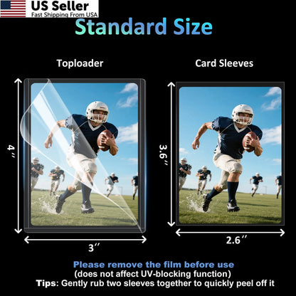 Set of 200 Card Sleeves for Toploaders and Penny Sleeves