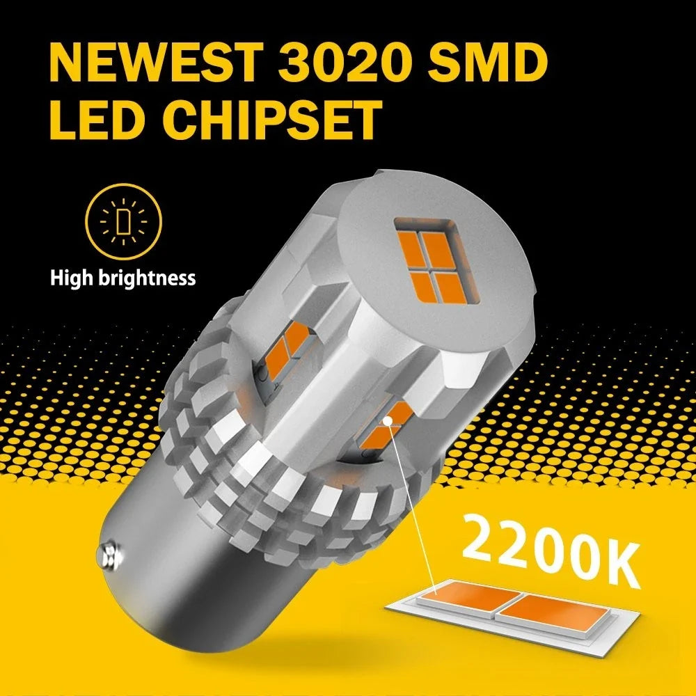 2X AUXITO 1156 P21W LED Turn Signal Lamps for