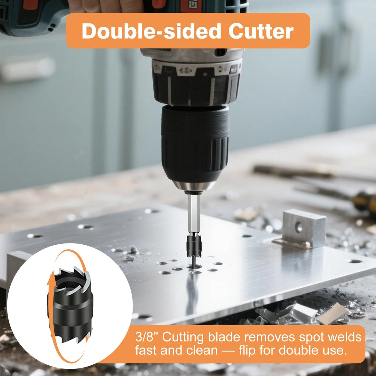 13PCS Rotary Spot Weld Cutter for Automotive Applications