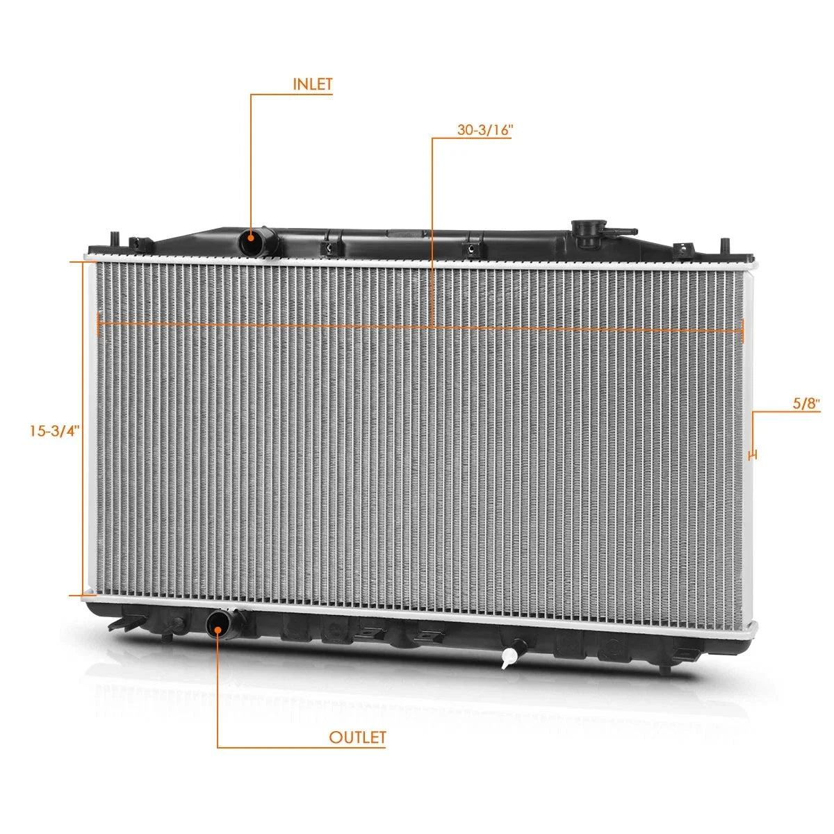 Aluminum Core Cooling Radiator for Acura TSX (2012–2014) DPI-13311