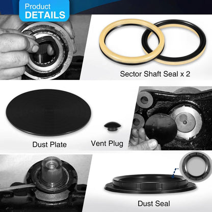Power Steering Gear Sector Shaft Seal Kit for Sheppard M100 M90 (Replace 5545741)