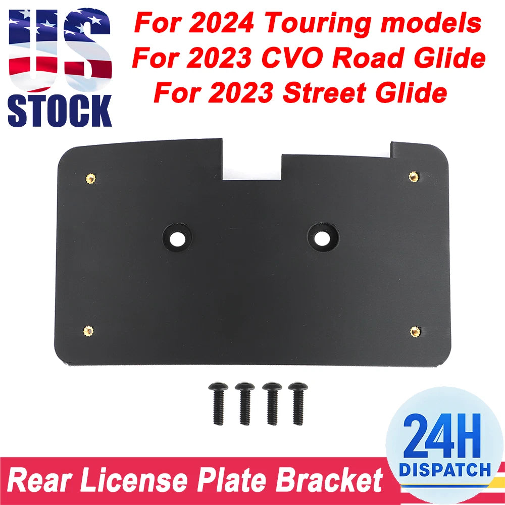 Rear License Plate Bracket Kit for Harley-Davidson Touring CVO Road Glide (2023–2024)