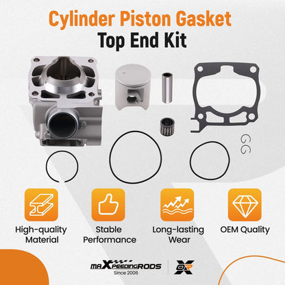 Cylinder Piston Gasket Set Kit for Yamaha YZ125 (2005–2022) 1C3-11311-10-00 Aluminum