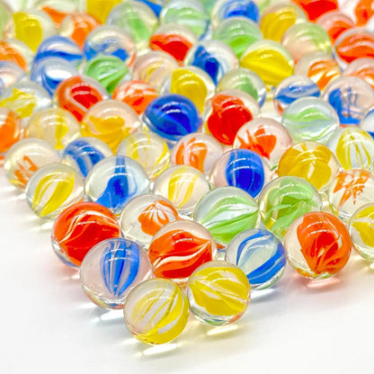 100Pcs Glass Gems for Crafts (0.63 x 0.55 inches) - Red, Green, Yellow, Blue