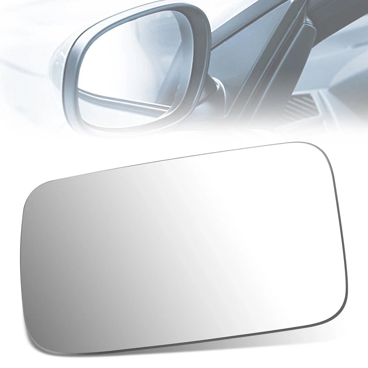 Side Door Mirror Glass for Honda Accord (1982–1985) OE Style Flat Lens Left