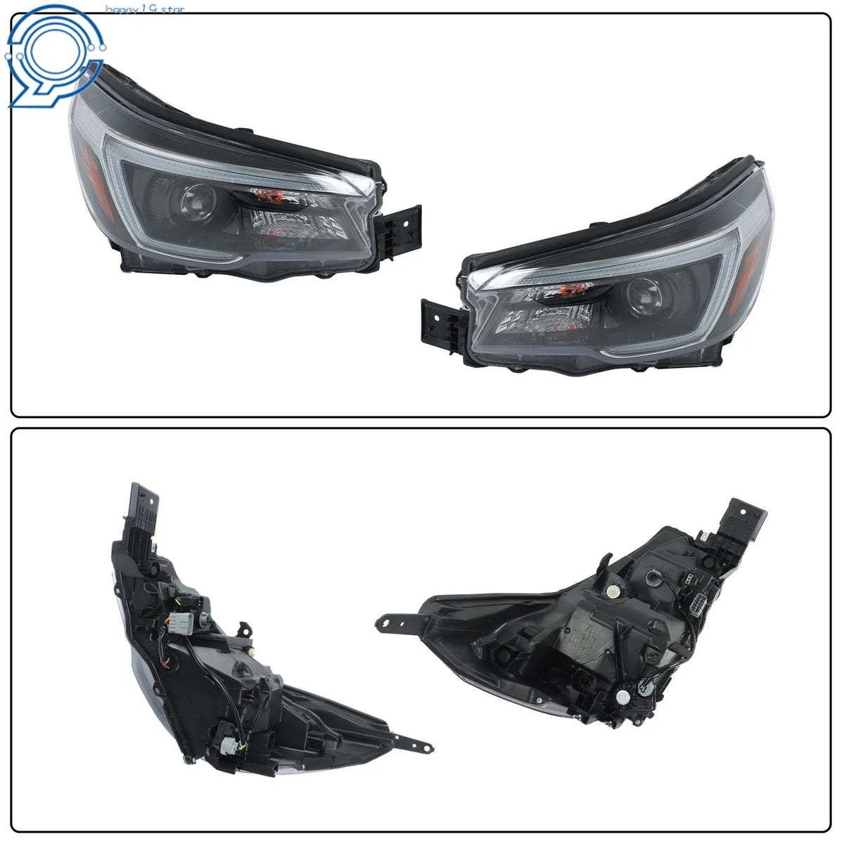 Set of 2 LED Headlight Assembly for Subaru Forester (2019–2021)