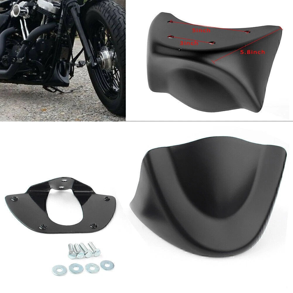 Matte Black Front Chin Spoiler for Harley Dyna FXD FXDB (2006–2015)