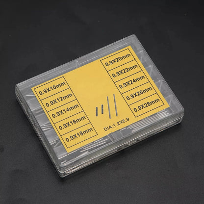 10 Sizes Tube & Pins for Watch Band Strap Repair Tool 10-28mm