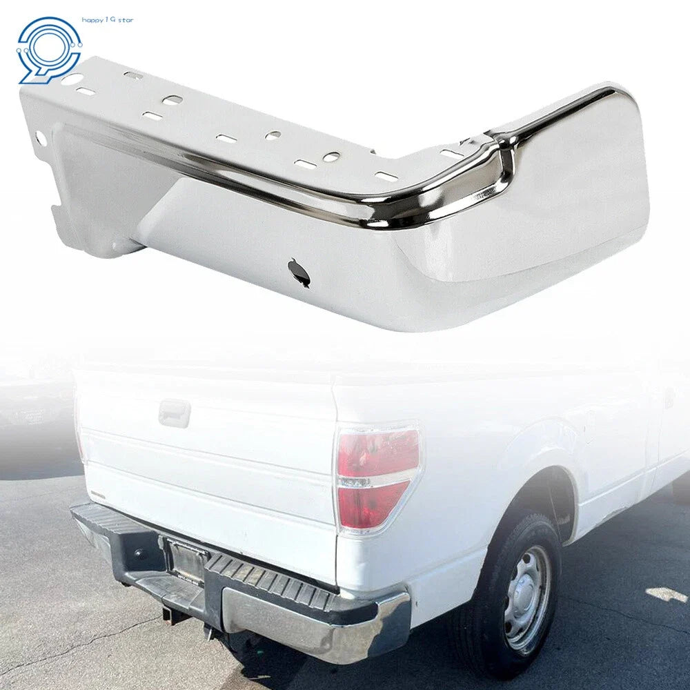 Rear Bumper Face Bar for Ford F-150 (2009–2014) with Park Assist Chrome