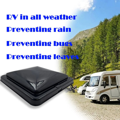 2 RV Roof Vent Cover Replacement Lids for Motorhome Camper Trailer (14" x 14")