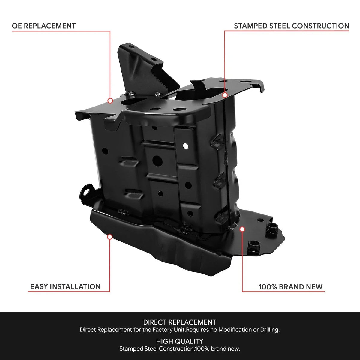 Front Left Bumper Cover Bracket for Toyota Corolla Hatchback Sedan (2019–2026)