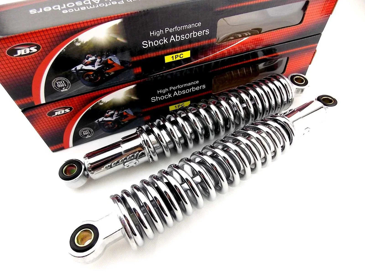 325mm JBS Chrome Rear Shock Absorbers for Suzuki GS550M Katana