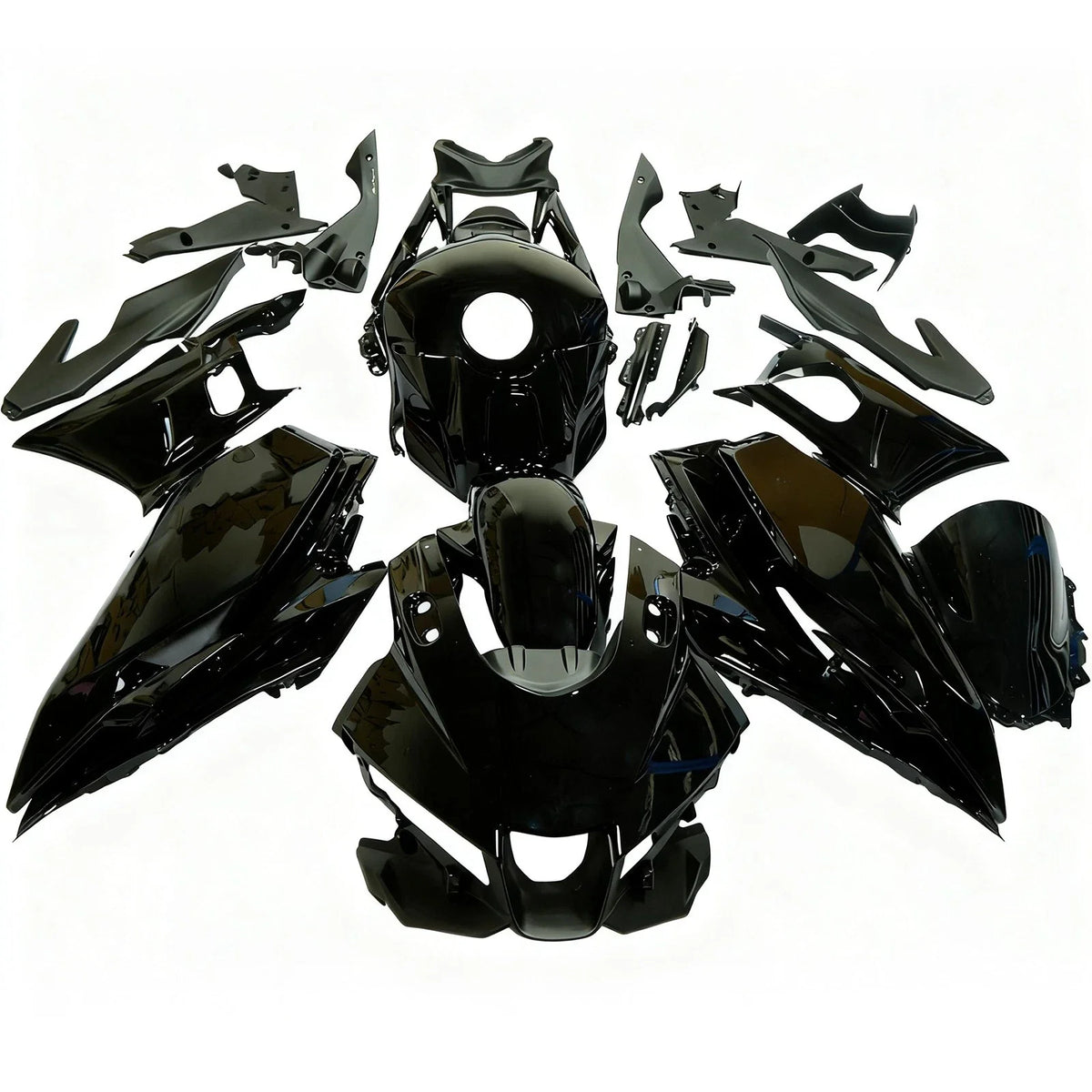 Glossy Black Fairing Kit for Yamaha YZF R25/R3 (2025) ABS Bodywork Set