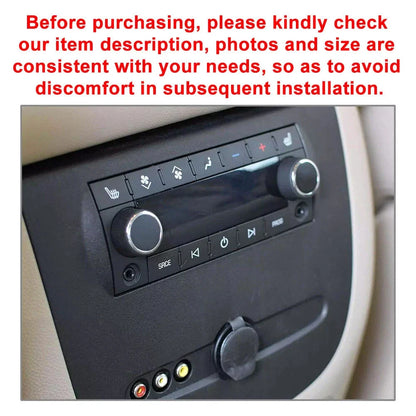 2X Replacement Rear Radio Volume Control Knob for Chevrolet Suburban GMC (2007–2013)