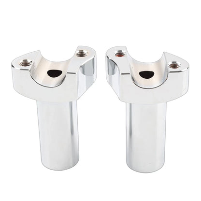 3.5" Chrome Straight Handlebar Risers for Harley Dyna Sportster