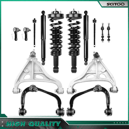 Front Strut Rear Shocks Control Arms Tie Rod Sway Bar for Ford F150 Mark LT (RWD)