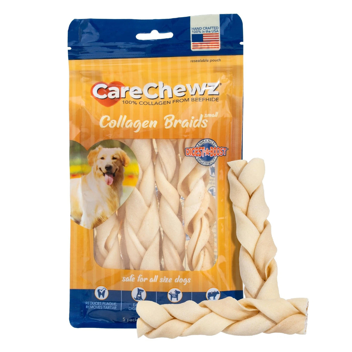 CareChewz Beef Collagen Dog Treats for All Breeds (Pack of 1)