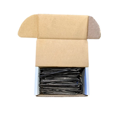 100 Pack Anchor Pins for Landscape Staples Garden Stakes