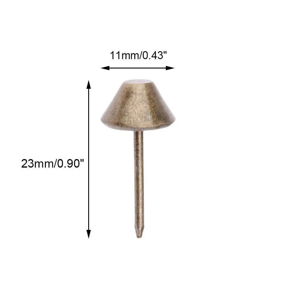 100Pcs Upholstery Nails for Furniture Craft Decor