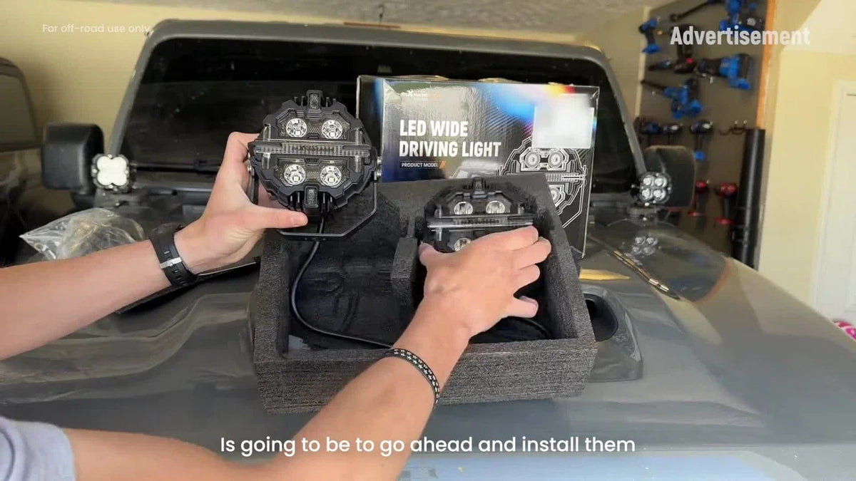 Round LED Light Pods 5" 212W for Off Road Vehicles (IP68)