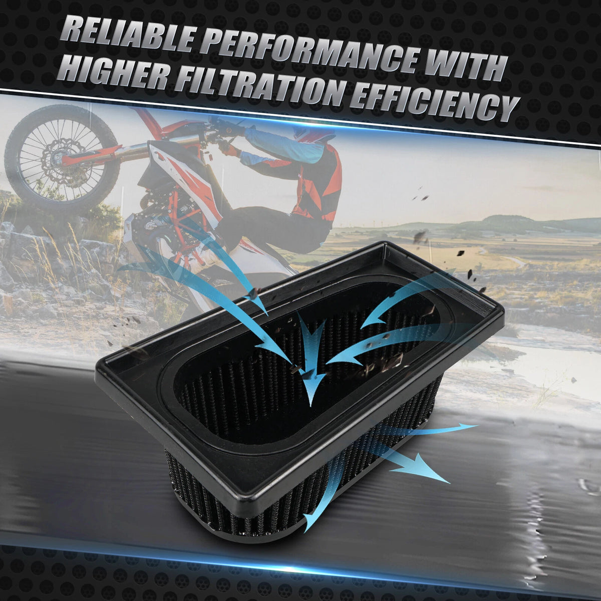 High Flow Air Filter for KTM 690 Enduro R (2009–2023) & 690 SMC (2007–2011)