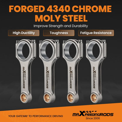 Forged H-Beam Connecting Rods + Bolts for Triumph Spitfire 1500 (1970–1980)