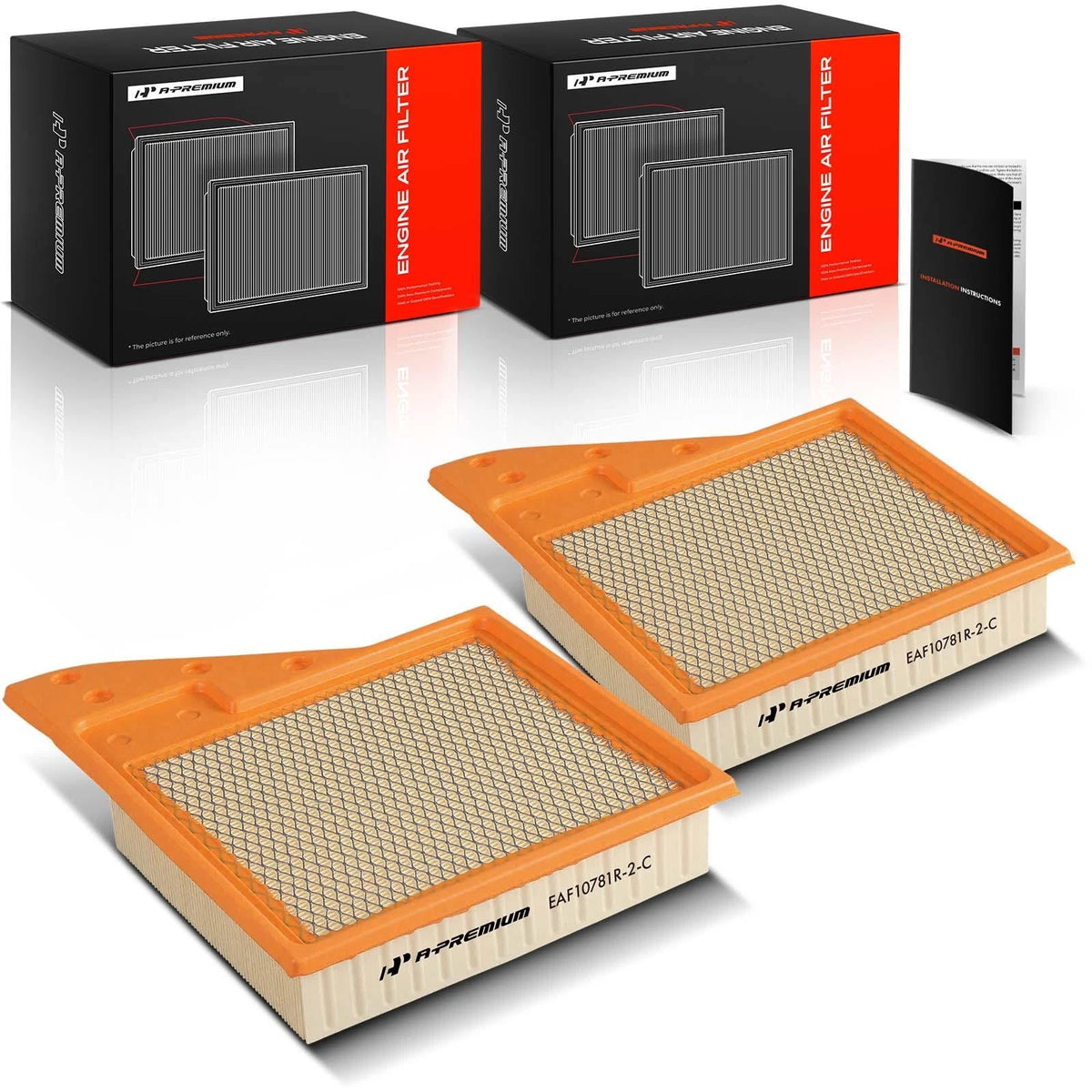 2X Engine Air Filter for Ford Mustang (2010–2014) AF1487, 83201, P9201