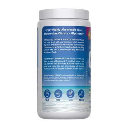 Natural Vitality Calm Magnesium for Raspberry Lemon (Pack of 1)