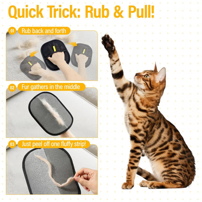 2X Pet Hair Removal Glove for Cats & Dogs (2010–2023)