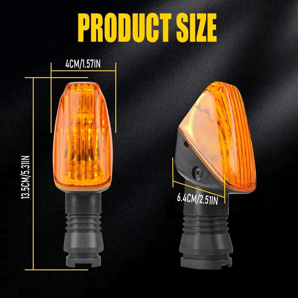 Set of 4 Turn Signal Indicator Lamps for Kawasaki KLR 650 (2008–2017)