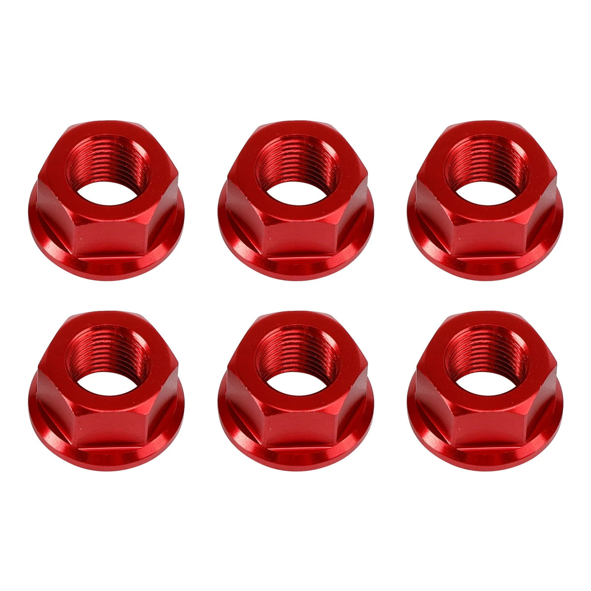 6x Rear Sprocket Nuts M10 x 1 Red for Ducati 1098 1098S 1098R 1198 (2007–2011)