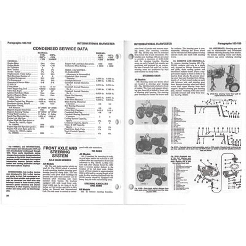 Shop Manual for Cub 154 LO-BOY, 184 LO-BOY, 185 LO-BO (Fits Cub)