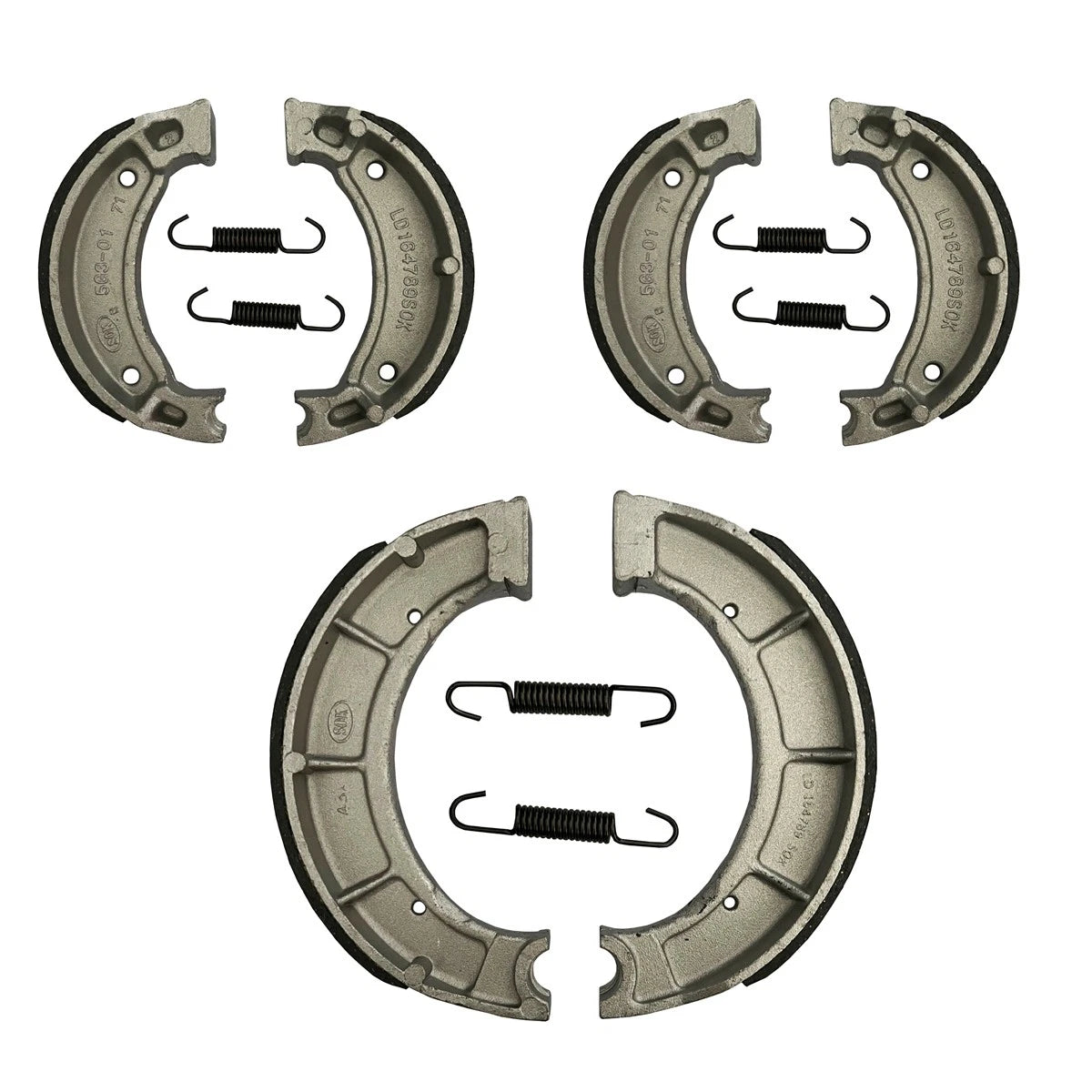 Front & Rear Brake Shoes for Yamaha Timberwolf 250 2x4 (1992–1994) FS-126 FS-119