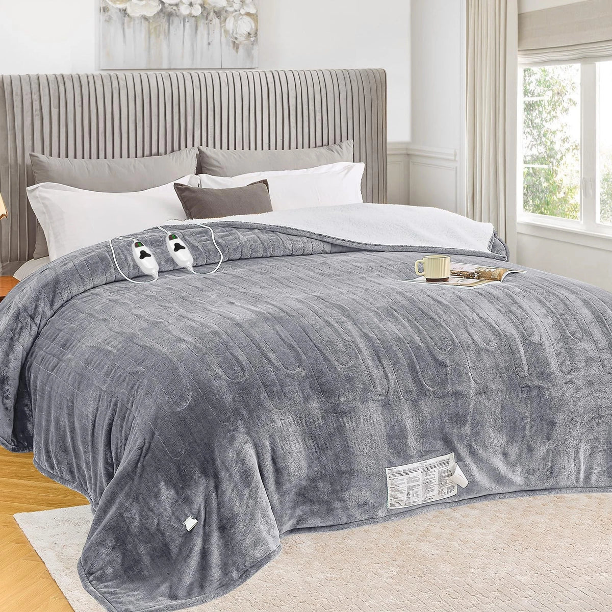 Heated Blanket Electric King Size 100"x90" Dual Control (No Part Numbers)