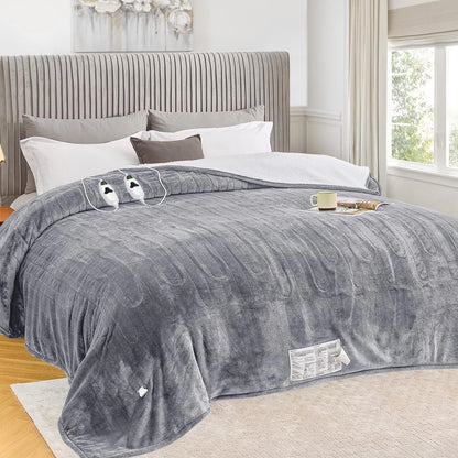 Heated Blanket Electric King Size 100"x90" Dual Control (No Part Numbers)