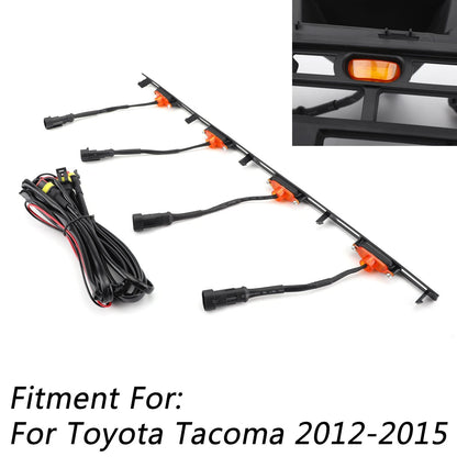LED Front Bumper Hood Grille Lights for Tacoma (2012–2015) Grille-265-Amber