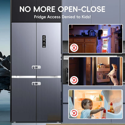 2-Pack Child Proof Refrigerator Locks for Safety