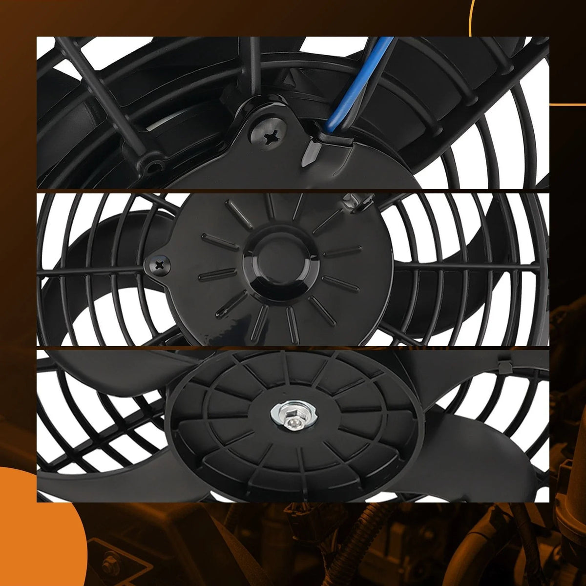 10" Electric Cooling Fan 2400RPM for Universal Radiator System