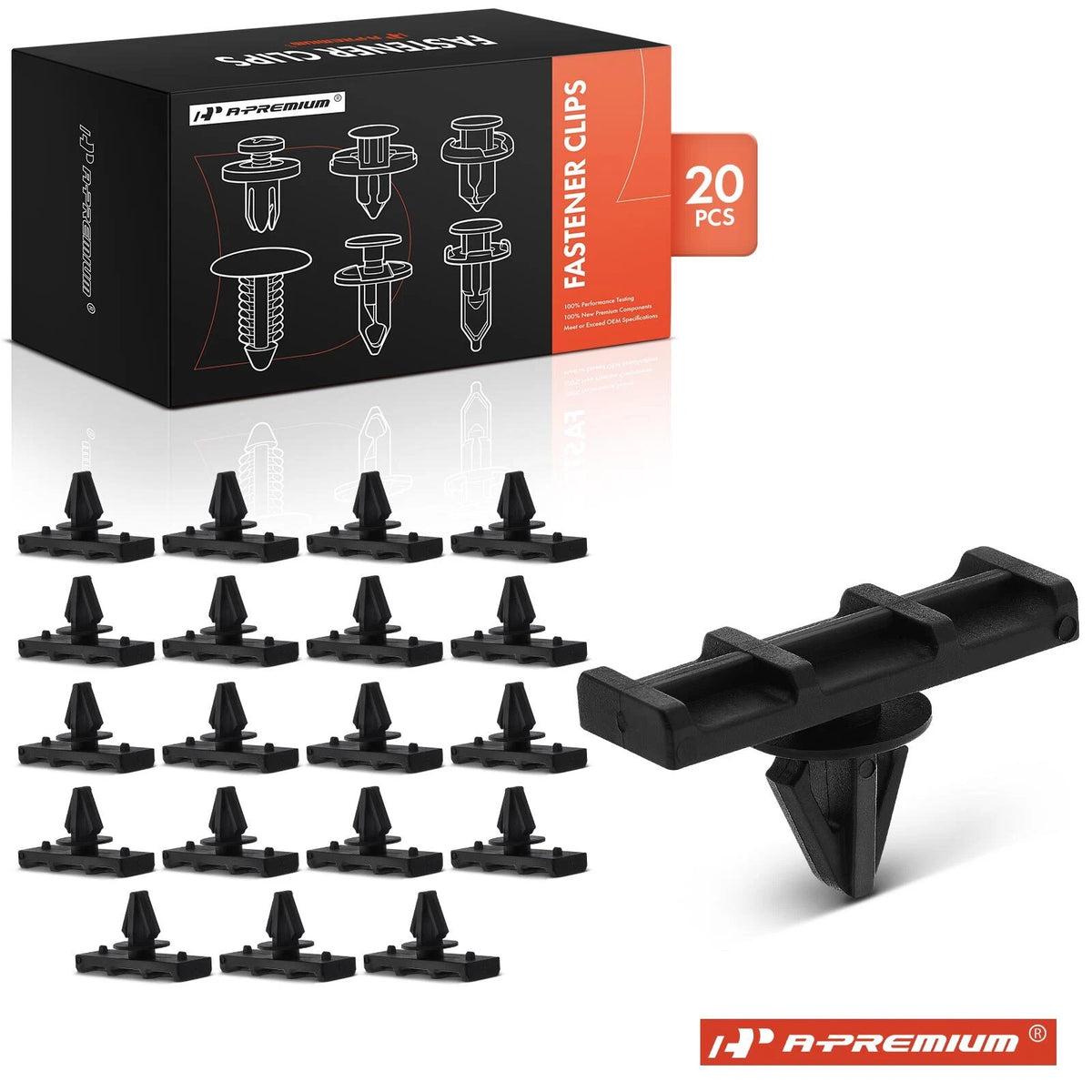 20Pcs Nylon Rocker Panel Moulding Retainer Clip for Ford Taurus (1996–1999) F6DZ5410182AA, F6DZ-5410182-AA, 20358