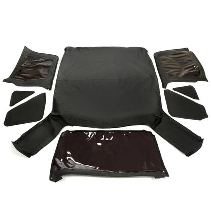 Black Soft Top with Tinted Windows for Jeep Wrangler TJ (1997–2006)
