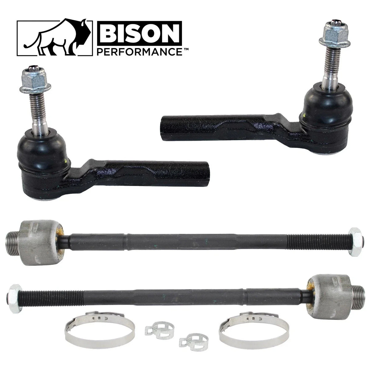 4pc Rear Steering Tie Rod End Kit for Sierra Silverado 1500 (2014–2019)