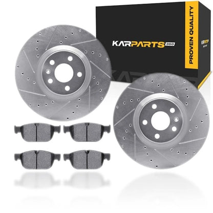 Rotor Set for Volvo V60 (2019) ALX-PAU-DF-7612-27050-CLA6, Drilled & Slotted