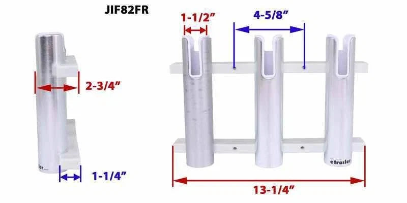 Fishing Rod Holder Assembly for Jif Marine JIF82FR (Aluminum)