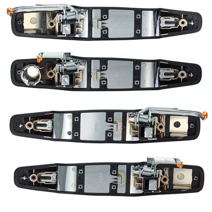 Set of 4 Door Handles for Chevy Silverado Tahoe GMC Sierra Denali (2007–2013)